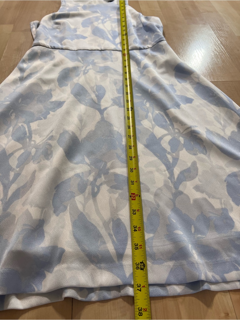 Banana Republic Blue White Floral Halter Mini Dress Fit And Flare Size 2 Summer - Picture 4 of 6
